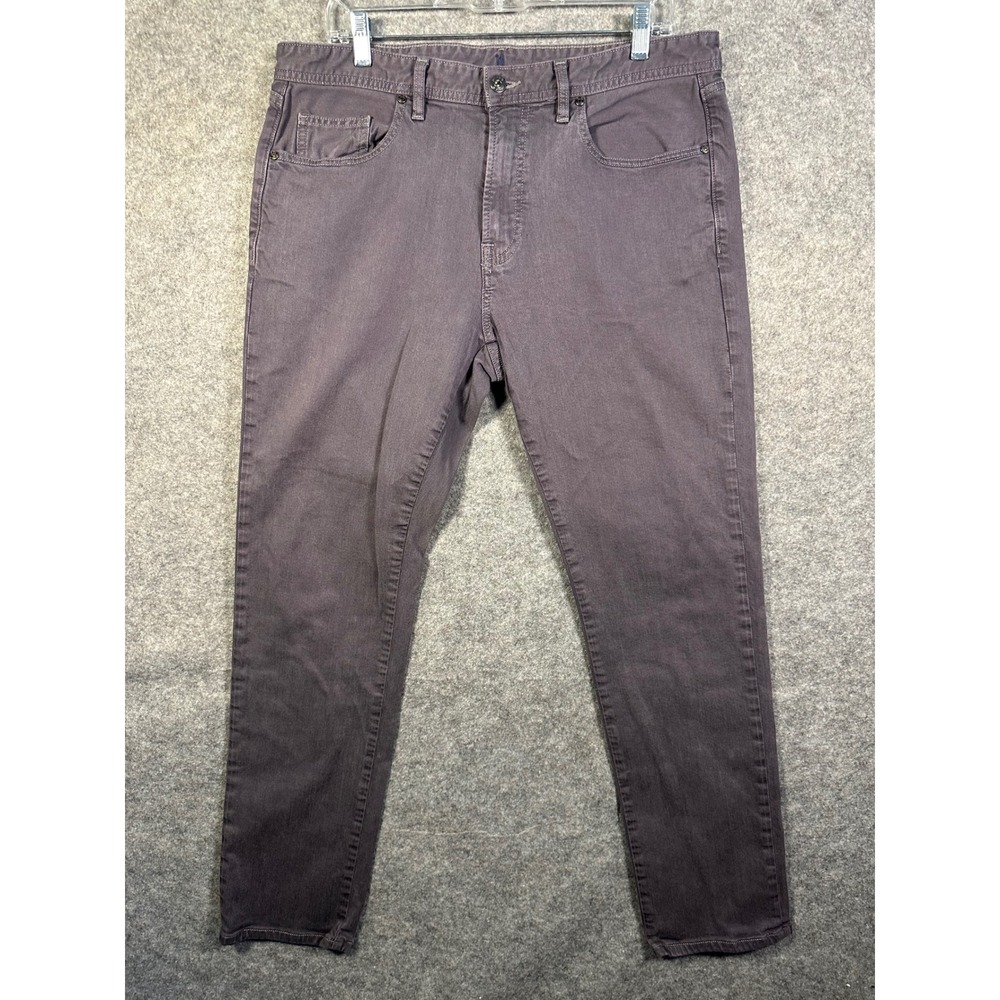 Johnnie-O Hugo‎ Mens Dark Gray 5-Pocket Pants JMPA1470 Size 35x32 Stretch Modal